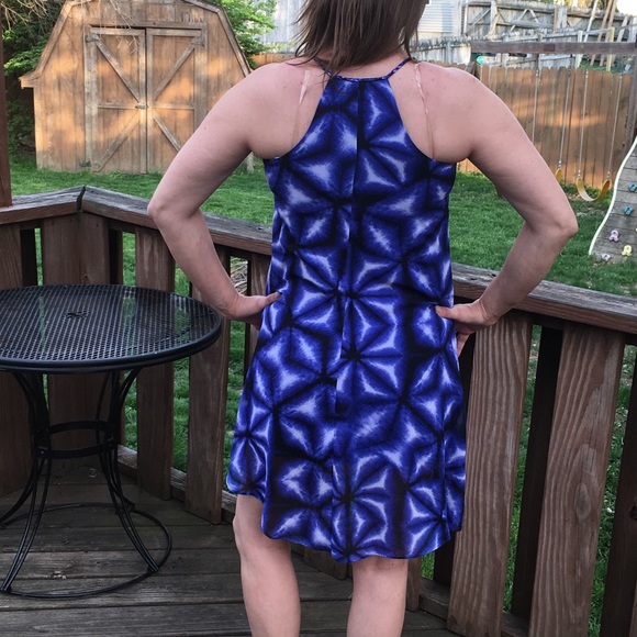Calvin Klein Blue Chiffon Sundress! NEW! - Picture 3 of 10